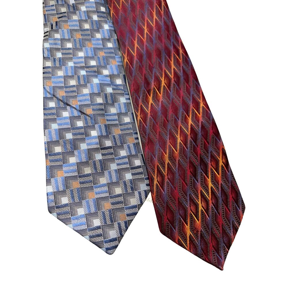 Vintage Pair of Fusion FX Silk Neckties